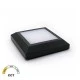 Επίτοιχο LED φωτιστικό τετράγωνο PC 125x125mm 4W με δυνατότητα επιλογής χρώματος φωτός CCT σε γραφίτη IP65 