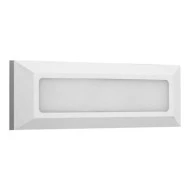 Επίτοιχο φωτιστικό led διαδρόμου PC ορθογώνιο 4W με δυνατότητα επιλογής χρώματος φωτός CCT σε λευκό χρώμα IP65 