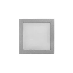 Led φωτιστικό αλουμινίου επίτοιχο τετράγωνο 16led 1W 230V γκρι ψυχρό φως στεγανό IP54