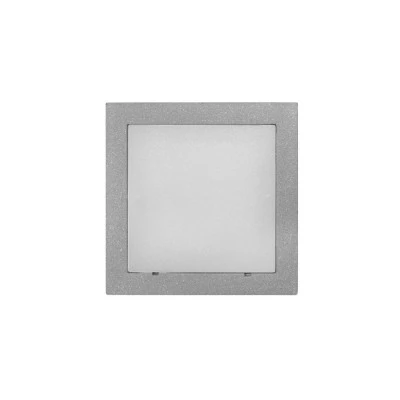 Led φωτιστικό αλουμινίου επίτοιχο τετράγωνο 16led 1W 230V γκρι ψυχρό φως στεγανό IP54