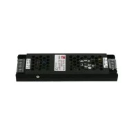 Τροφοδοτικό μίνι για ταινίες led 12VDC 150W σε μαύρο χρώμα από αλουμίνιο και προστασία από υπερφόρτωση