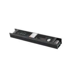 Τροφοδοτικό ντιμαριζόμενο αλουμινίου Mini 150W 230V/24VDC IP20 μαύρο 287x50x30mm