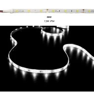 Led ταινία 5m 7.2W/m 12VDC ψυχρό λευκό φως IP54 στεγανή αυτοκόλλητη 30LED5050/m