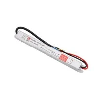 Τροφοδοτικό μίνι στενό για ταινίες LED 12VDC 24W στεγανό IP67 με προστασία από υπερφόρτωση