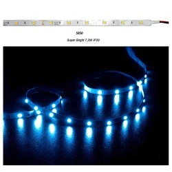 Led ταινία 5m super bright 12VDC 7,2W/m μπλε φως αυτοκόλλητη IP20 μη στεγανή 30LED5050/m