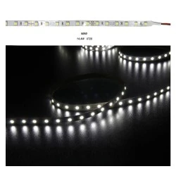 Led ταινία 5m super bright 24VDC 14,4W/m ψυχρό λευκό φως 6500K αυτοκόλλητη IP20 μη στεγανή 60LED5050/m
