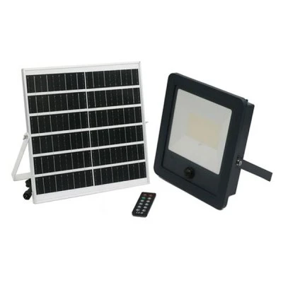 Ηλιακός προβολέας LED με ανιχνευτή κίνησης 300W 3000lm με ενδιάμεσο φως 4000K και τηλεχειριστήριο πολλαπλών χρήσεων