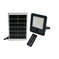 Ηλιακός προβολέας LED με ανιχνευτή κίνησης 50W 500lm 4000K ενδιάμεσο φως σε χρώμα γραφίτη με γυάλινο κάλυμμα IP65