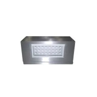 Φωτιστικό Led επίτοιχης τοποθέτησης 1.6W 230V ψυχρό λευκό φως μονής κατεύθυνσης IP54 ορθογώνιο αλουμίνιο σατινέ