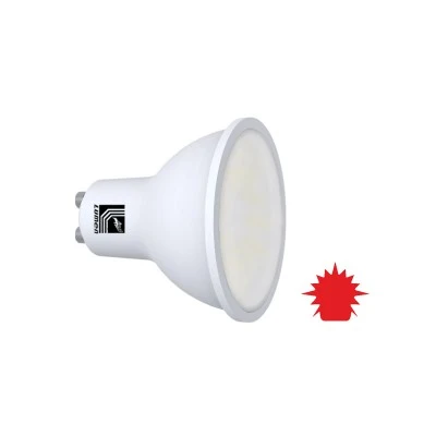 Λάμπα LED με ντουί GU10 5W με κόκκινο φως και ματ κάλυμμα Φ50mm 230V δέσμη 105° 