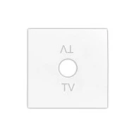 Πλακίδιο πρίζας TV σε λευκό χρώμα