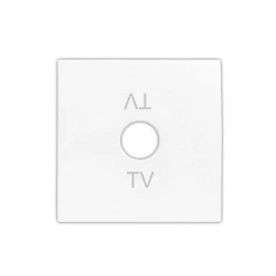 Πλακίδιο πρίζας TV σε λευκό χρώμα