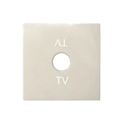 Πλακίδιο πρίζας TV σε μπεζ χρώμα