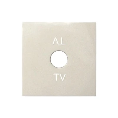 Πλακίδιο πρίζας TV σε μπεζ χρώμα