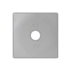 Πλακίδιο πρίζας TV σε ασημί χρώμα Πλακίδιο πρίζας TV σε ασημί χρώμα