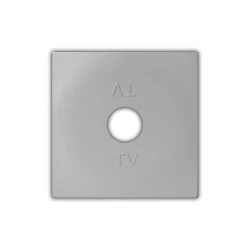 Πλακίδιο πρίζας TV σε ασημί χρώμα