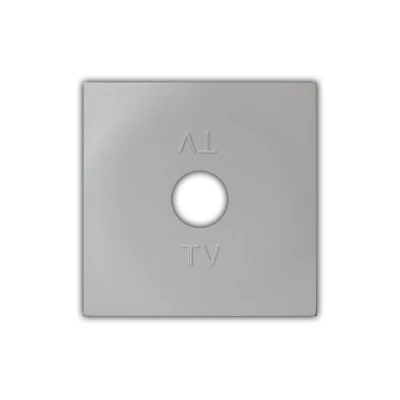 Πλακίδιο πρίζας TV σε ασημί χρώμα