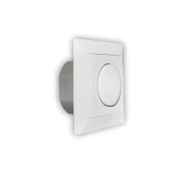 Dimmer Universal 1.3A 230V με προστασία υπερέντασης σε χρώμα λευκό με πλήρες πλαίσιο και λειτουργία αλέ ρετούρ