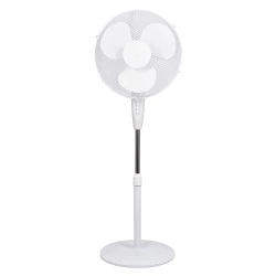 Ανεμιστήρας ορθοστάτης με διάμετρο Φ40cm 45W 55Db 3 πτερυγία λευκό χρώμα με ύψος 1-1,25m