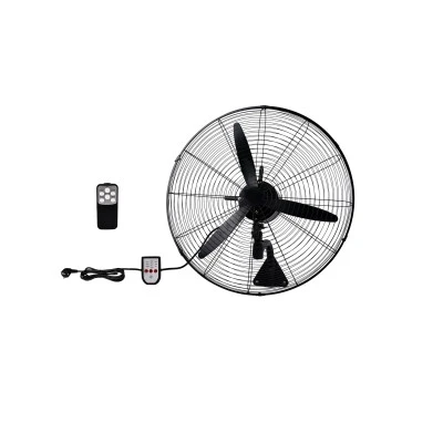 Ανεμιστήρας επίτοιχος μαύρος με controller 130W Φ66cm με τηλεχειριστήριο (18-35)