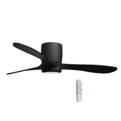 Ανεμιστήρας οροφής μετατρέψιμος Φ1.34m DC 40W ABS μαύρος με τηλεχειριστήριο (18-4411)