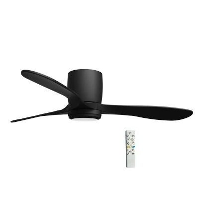 Ανεμιστήρας οροφής μετατρέψιμος Φ1.34m DC 40W ABS μαύρος με τηλεχειριστήριο (18-4411)