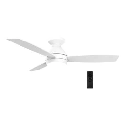 Ανεμιστήρας οροφής 25W DC Ø1,07m με LED 22W CCT, τηλεχειριστήριο και πτερύγια MDF λευκό
