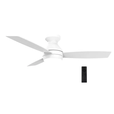 Ανεμιστήρας οροφής 25W DC Ø1,07m με LED 22W CCT, τηλεχειριστήριο και πτερύγια MDF λευκό
