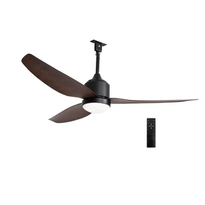 Ανεμιστήρας οροφής εξωτερικού χώρου IP44 30W DC με LED 22W CCT 1,32m και τηλεχειριστήριο