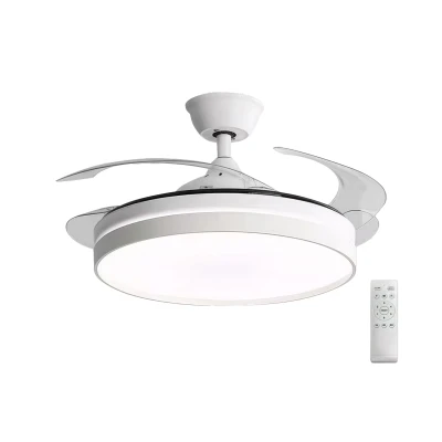 Ανεμιστήρας οροφής 32W Ø106cm με LED 36W CCT dimmable, τηλεχειριστήριο, λευκός (18-570)