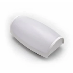 Led απλίκα PC 12W με ενδιάμεσο λευκό φως 4000K σε λευκό χρώμα IP65 εξωτερικού χώρου