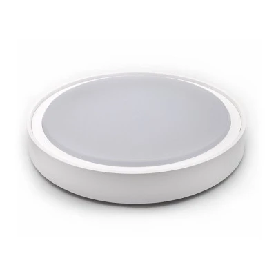 Πλαφονιέρα Led πλαστική στρόγγυλη λευκή φ300mm 18W 4000k εξωτερικού χώρου στεγανή IP65 Πλαφονιέρα Led πλαστική στρόγγυλη λευκή φ300mm 18W 4000k εξωτερικού χώρου στεγανή IP65