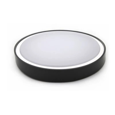 Πλαφονιέρα led στρόγγυλη πλαστική γραφίτης Ø360mm 28W 4000k θερμό λευκό φως στεγανή IP65