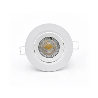 Φωτιστικό LED σποτ ψευδοροφής 5W 230V πλαστικό στρόγγυλο 3000k θερμό λευκό φως 400lumen