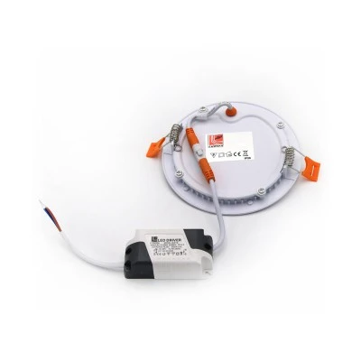 Led spot χωνευτό λευκό στρογγυλό ισχύος 6W 230V 3000k θερμό λευκό φως 300lm με τροφοδοτικό Led spot χωνευτό λευκό στρογγυλό ισχύος 6W 230V 3000k θερμό λευκό φως 300lm με τροφοδοτικό