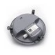 Led απλίκα γκρι στρόγγυλη πλαστική 12W 840Lm 4000k ενδιάμεσο λευκό φως στεγανή ΙΡ54