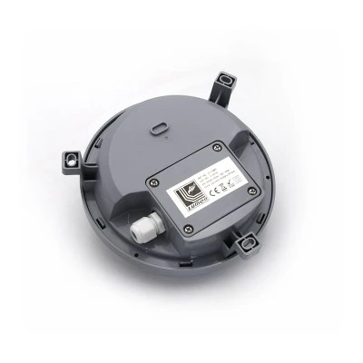 Led απλίκα γκρι στρόγγυλη πλαστική 6W 420Lm 4000k ενδιάμεσο λευκό φως στεγανή ΙΡ54