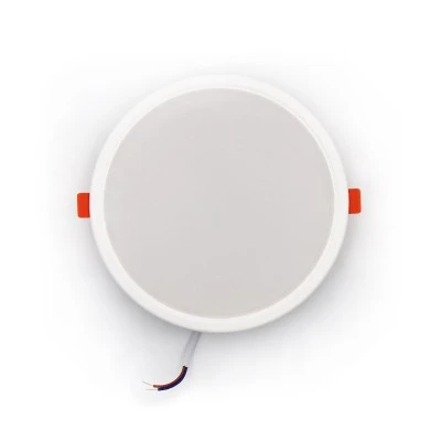 Led panel στρόγγυλο χωνευτό ψευδοροφής 20W 230V 3000k θερμό λευκό φως 1700lumen δέσμης 120°