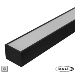 Φωτιστικό LED αλουμινίου γραμμικό 36W dim DALI 230V 4000K 120cm μαύρο