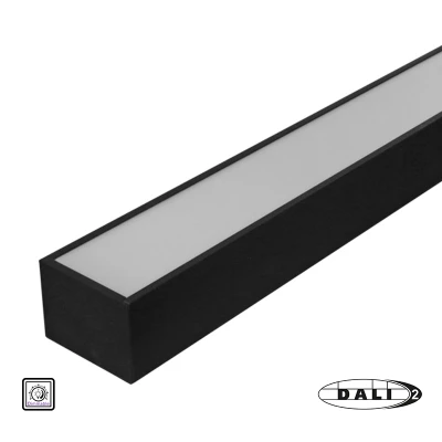 Φωτιστικό LED αλουμινίου γραμμικό 36W dim DALI 230V 4000K 120cm μαύρο