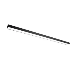 Φωτιστικό LED γραμμικό μίνι αλουμινίου 45W 230V θερμό φως 3000K 150cm μαύρο