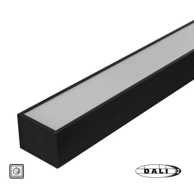 Φωτιστικό LED αλουμινίου γραμμικό 50W dim DALI 230V 4000K 150cm μαύρο