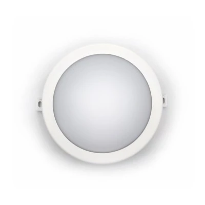 Led χελώνα στρογγυλή λευκή 6W 230V 4000k ενδιάμεσο φως 480lm με κάλυμμα πολυκαρμπονάτ στεγανή IP64