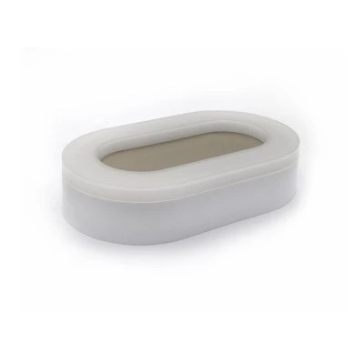 Led πλαφονιέρα λευκή οβάλ 11W 230V 4000k ενδιάμεσο φως 880lm περιμετρικού φωτισμού στεγανή IP65