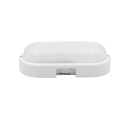 LED απλίκα οβάλ πολυκαρβονική PC λευκή 200x96mm 15W 230V 1500lm CCT 3000/4000/6500K  IP54  