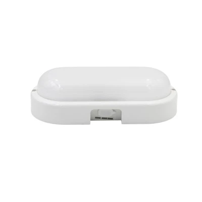 LED απλίκα οβάλ πολυκαρβονική PC λευκή 200x96mm 15W 230V 1500lm CCT 3000/4000/6500K  IP54  