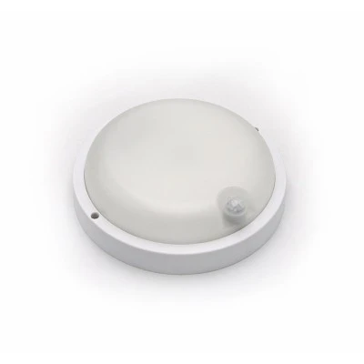 Led πλαφονιέρα στρόγγυλη λευκή με ανιχνευτή υπερύθρων 18W 230V 4000k ενδιάμεσο φως 1900lm IP54