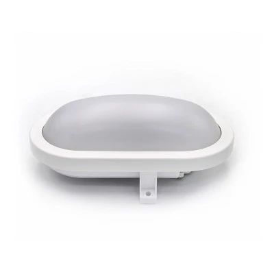 Led χελώνα οβάλ λευκή 15W 230V 4000k ενδιάμεσο φως 1200lm με κάλυμμα πολυκαρμπονάτ στεγανή IP64