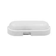 LED απλίκα πολυκαρβονική pc οβάλ  λευκή 230x100mm 20W 230V 2000lm CCT 3000/4000/6500K στεγανή IP54 