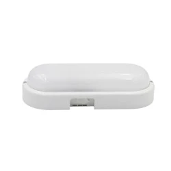 LED απλίκα πολυκαρβονική pc οβάλ  λευκή 230x100mm 20W 230V 2000lm CCT 3000/4000/6500K στεγανή IP54 
